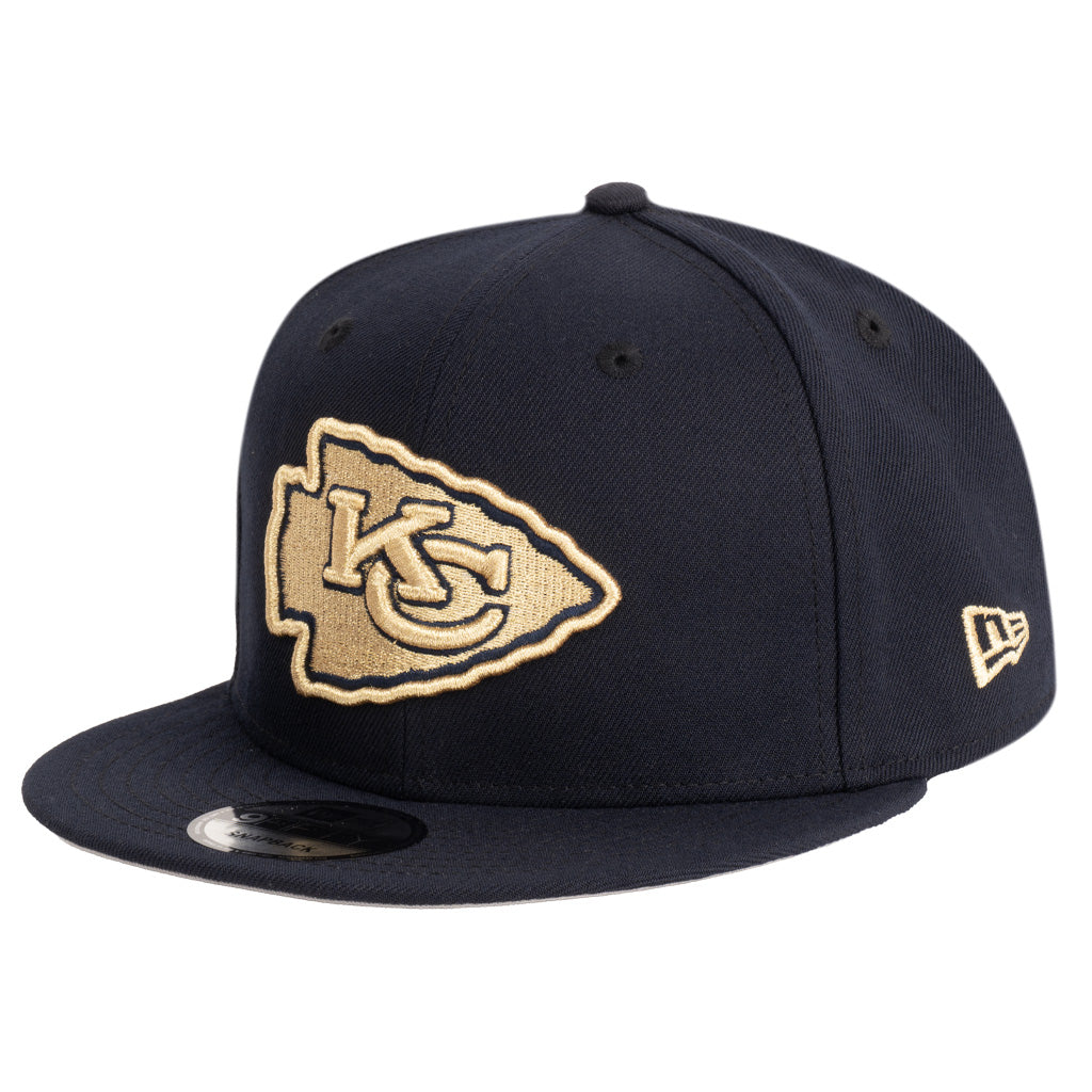 NFL Kansas City Chiefs New Era Royal Merchant 9FIFTY Snapback Hat - Navy