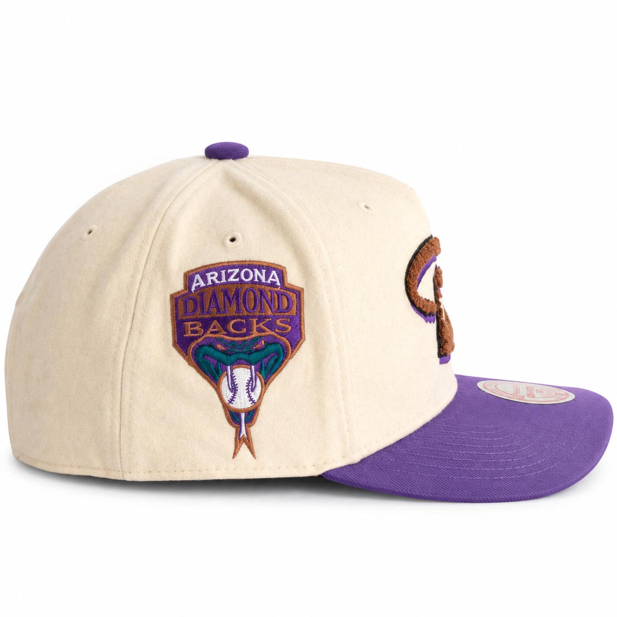 MLB Arizona Diamondbacks Mitchell & Ness Cream Team Pro Snapback Hat- Cream