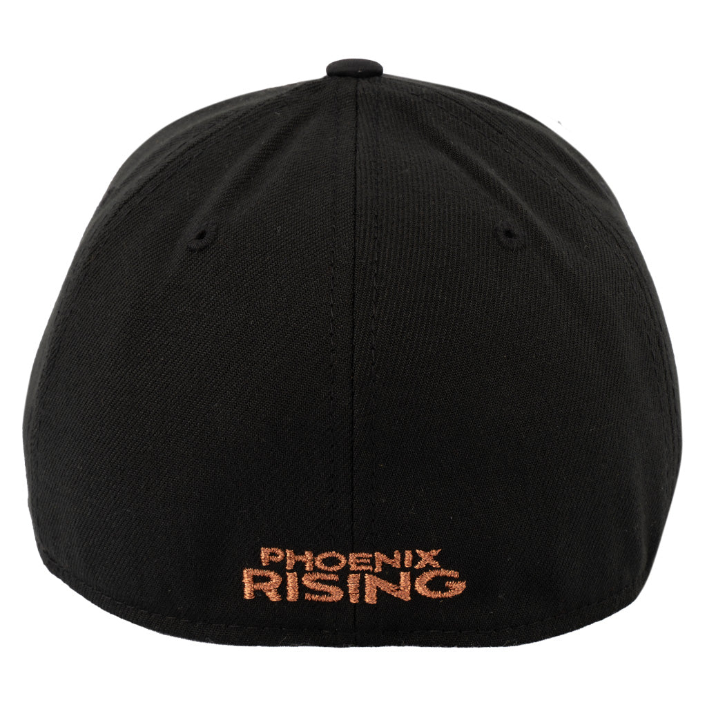 Phoenix Rising New Era Copper Fireball Featherweight 39THIRTY Flex Fit Hat - Black
