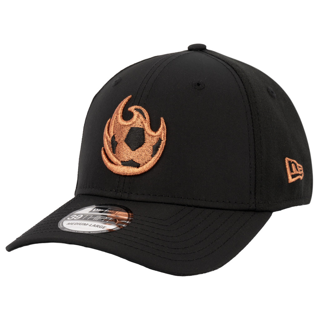 Phoenix Rising New Era Copper Fireball Featherweight 39THIRTY Flex Fit Hat - Black