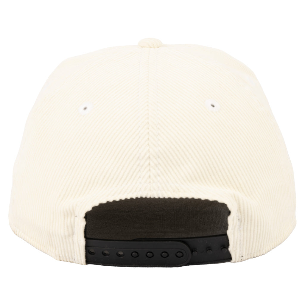 Phoenix Rising New Era Black Logo Corduroy 9TWENTY Snapback Hat - Cream