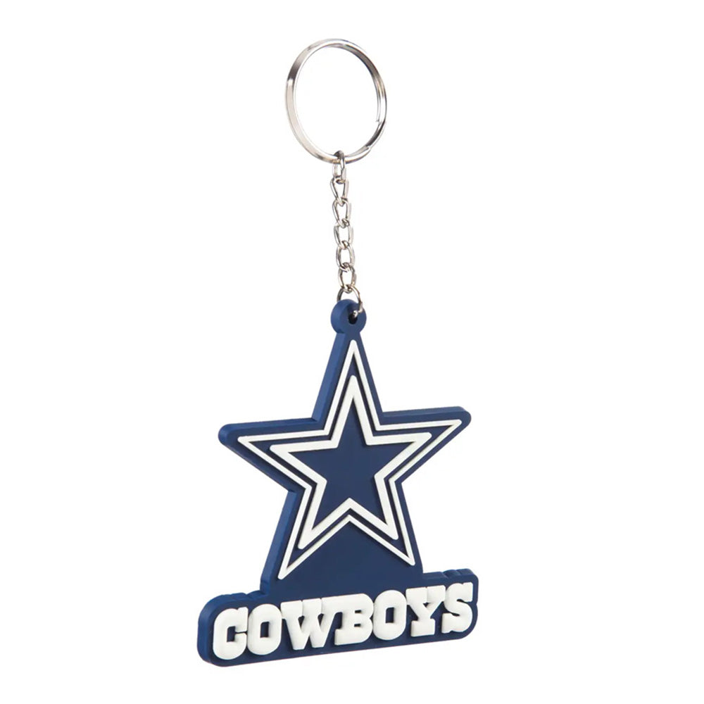 NFL Dallas Cowboys Evergreen Rubber Keychain