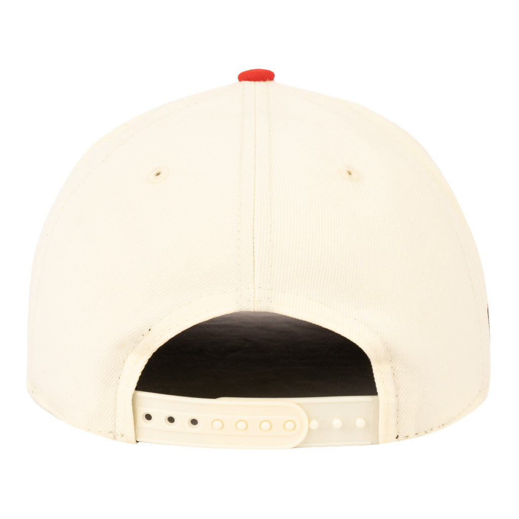Tucson Sugar Skulls New Era Two-Tone Logo Stack 9FIFTY A-Frame Snapback Hat - Cream