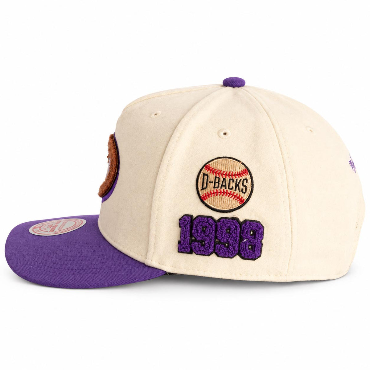 MLB Arizona Diamondbacks Mitchell & Ness Cream Team Pro Snapback Hat- Cream