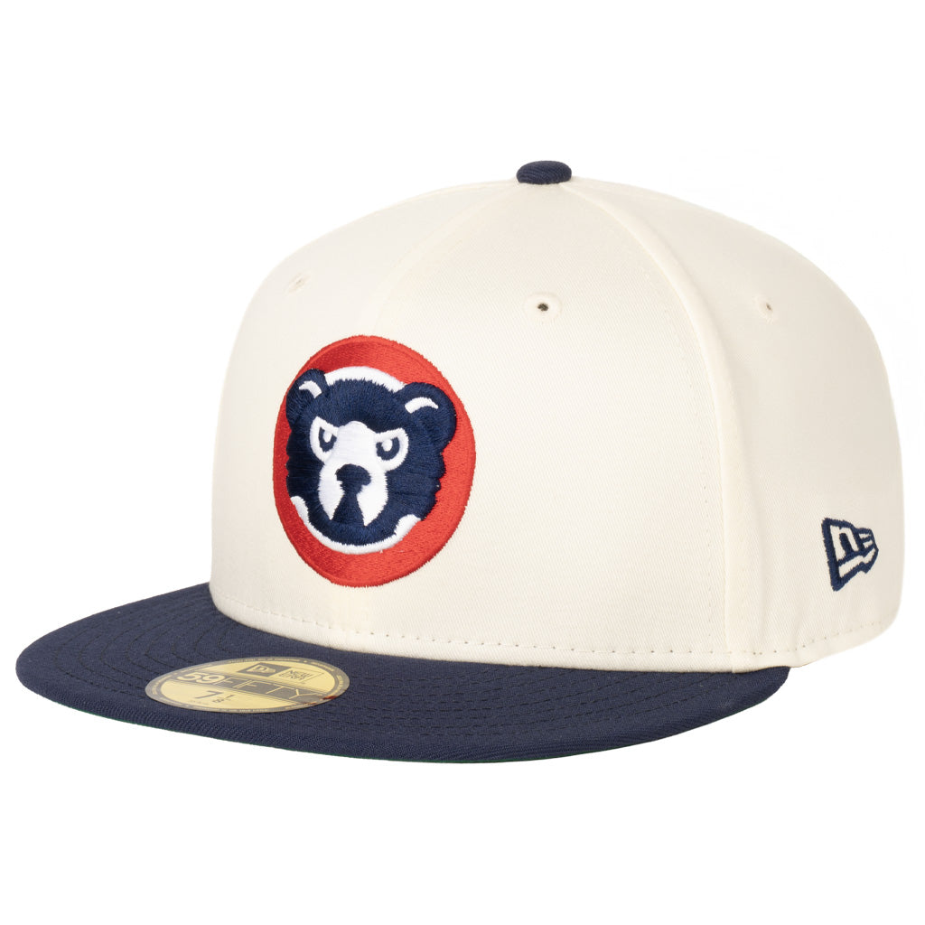 MLB Chicago Cubs New Era Two-Tone Chrome 59FIFTY Fitted Hat - Cream