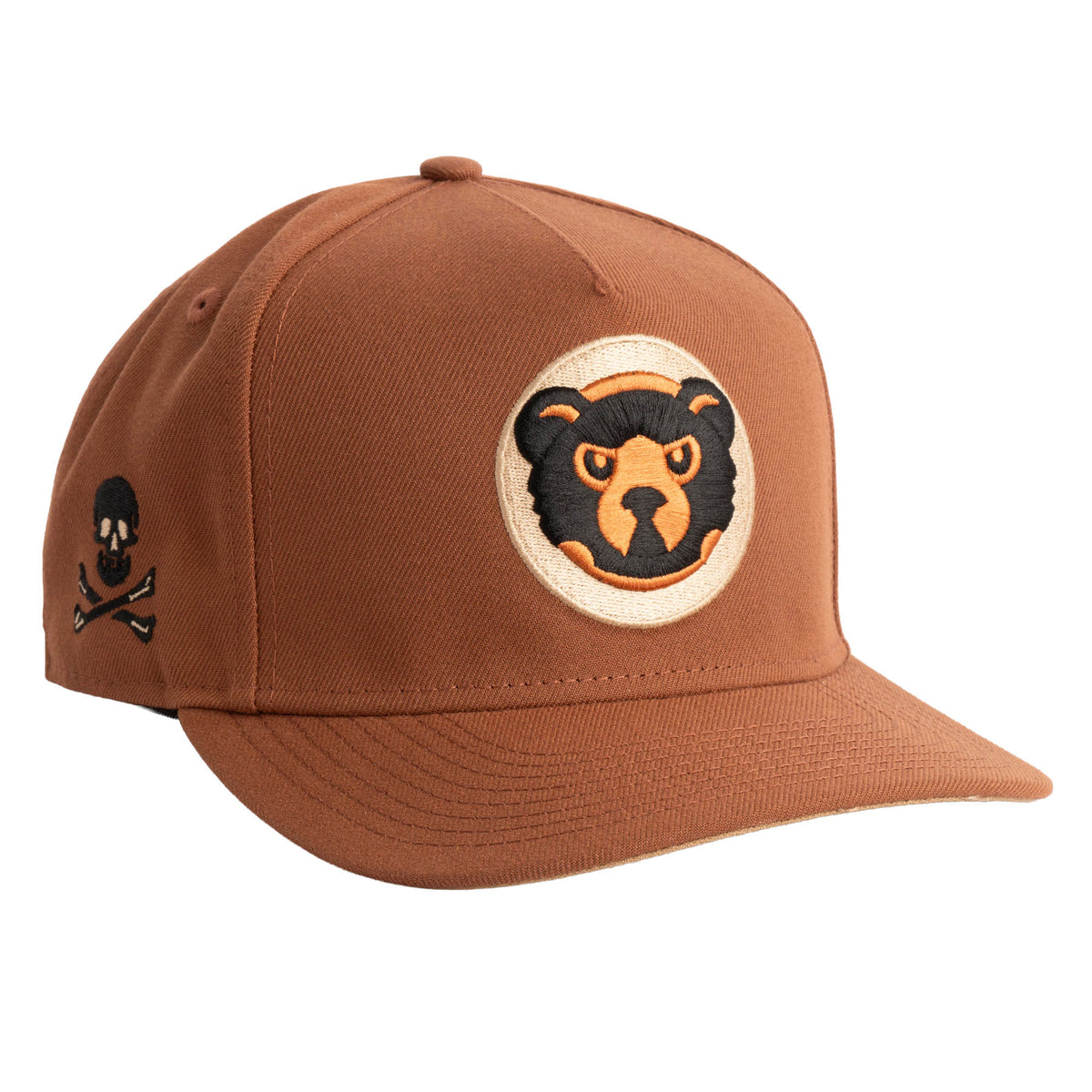 MLB Chicago Cubs New Era Jolly Roger 9FIFTY A-Frame Snapback Hat- Brown