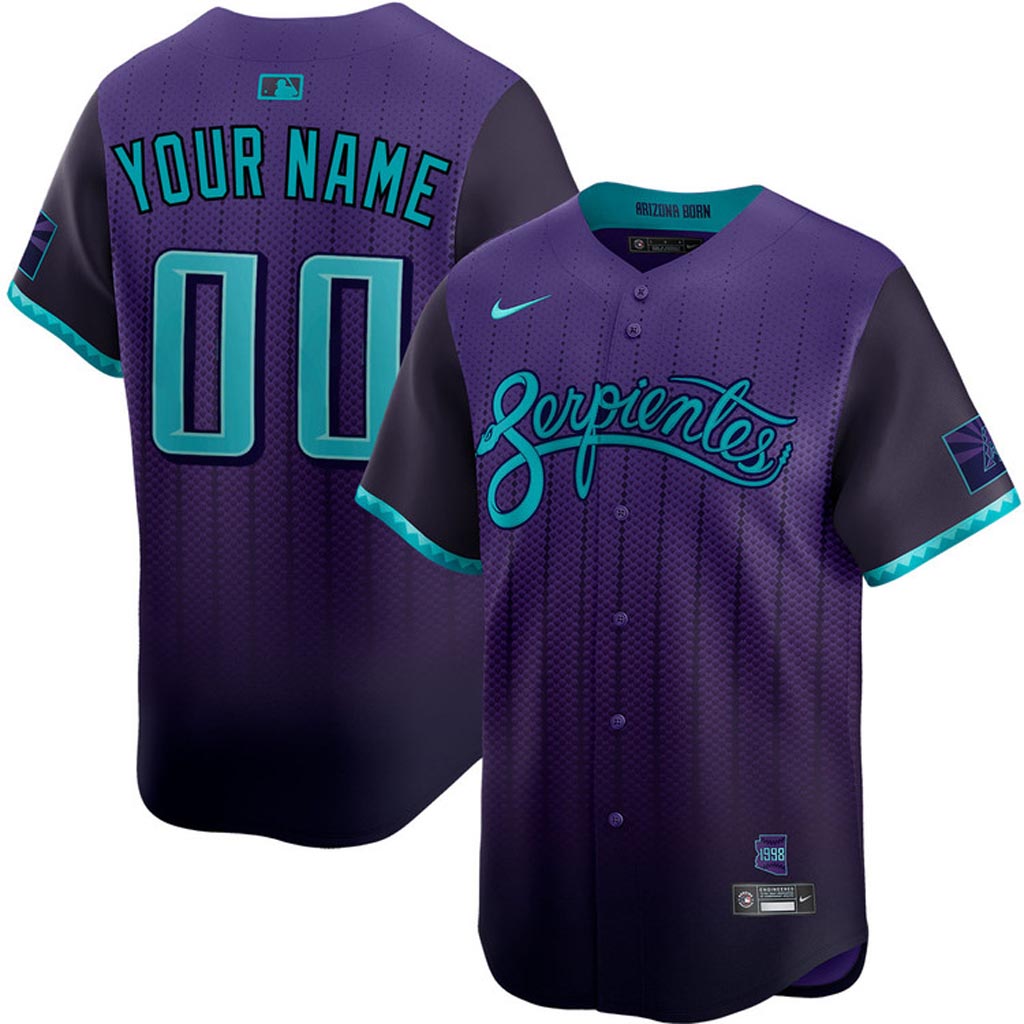 MLB Arizona Diamondbacks Custom Nike 2025 City Connect Limited Jersey - Purple