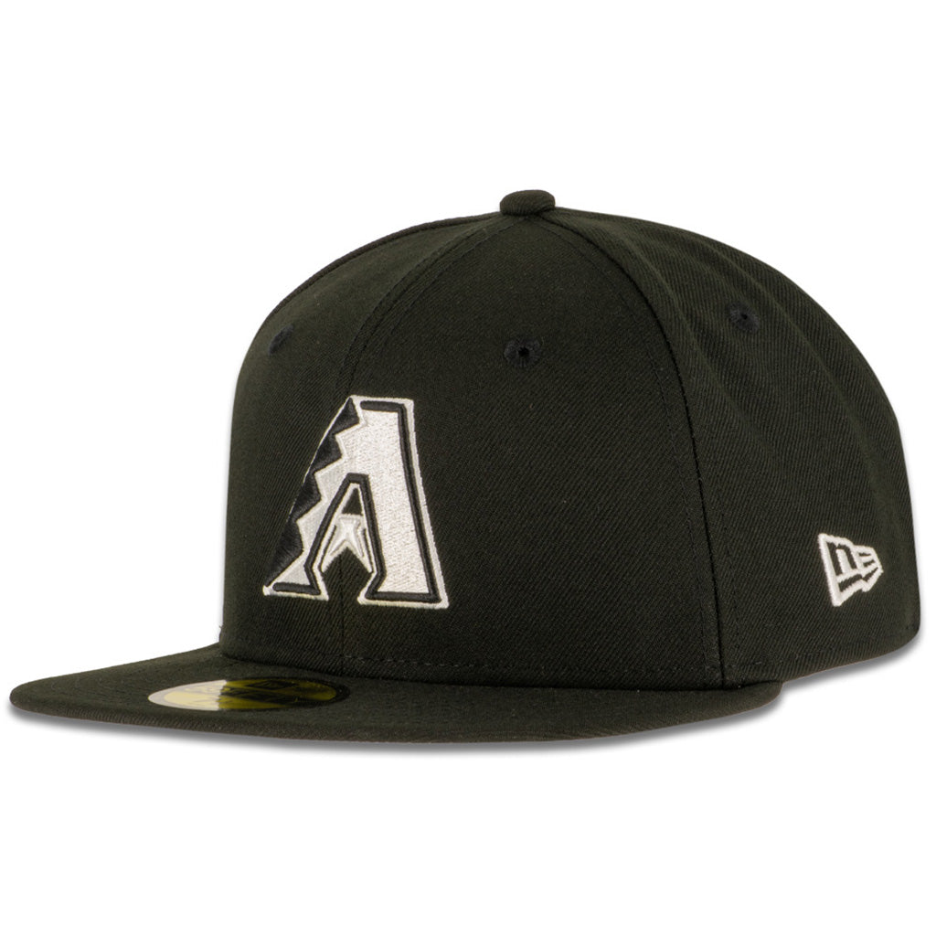 MLB Arizona Diamondbacks New Era Primary Black and White 59FIFTY Fitted Hat - Black