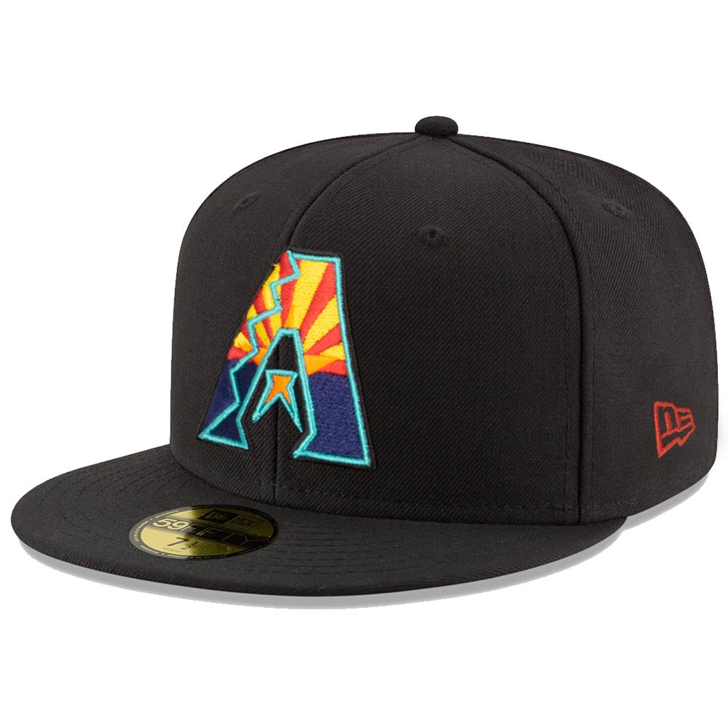 MLB Arizona Diamondbacks New Era State Flag 59FIFTY Fitted Hat - Black