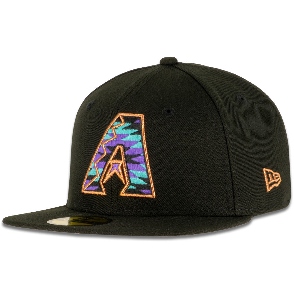 MLB Arizona Diamondbacks New Era Cooperstown Southwest 59FIFTY Fitted Hat - Black