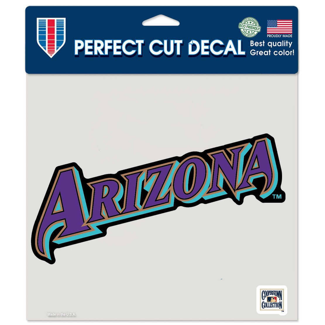 MLB Arizona Diamondbacks WinCraft 8&quot; x 8&quot; Wordmark Decal