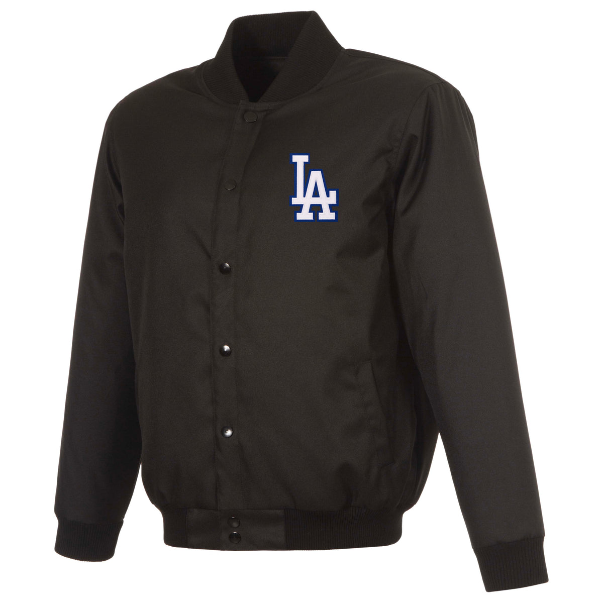MLB Los Angeles Dodgers JH Design Poly-Twill Jacket- Black