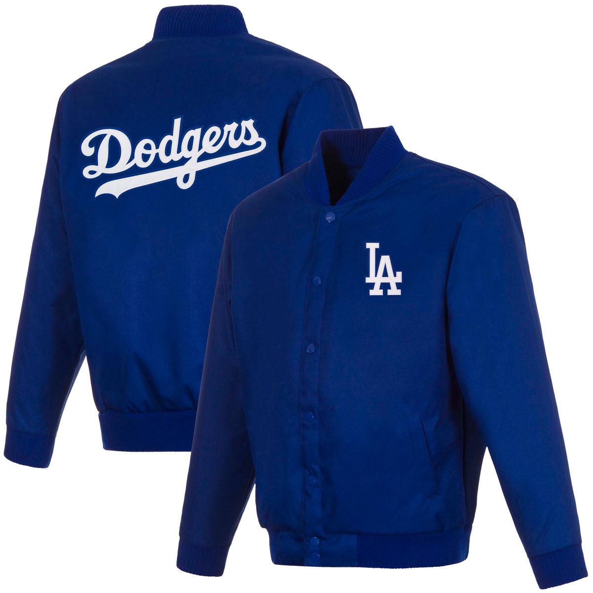 MLB Los Angeles Dodgers JH Design Poly-Twill Jacket- Blue
