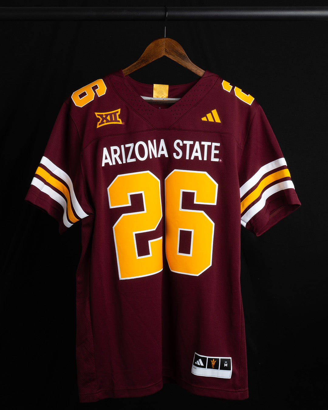 NCAA Arizona State Sun Devils Adidas 2026 Strategy Premier Jersey- Maroon