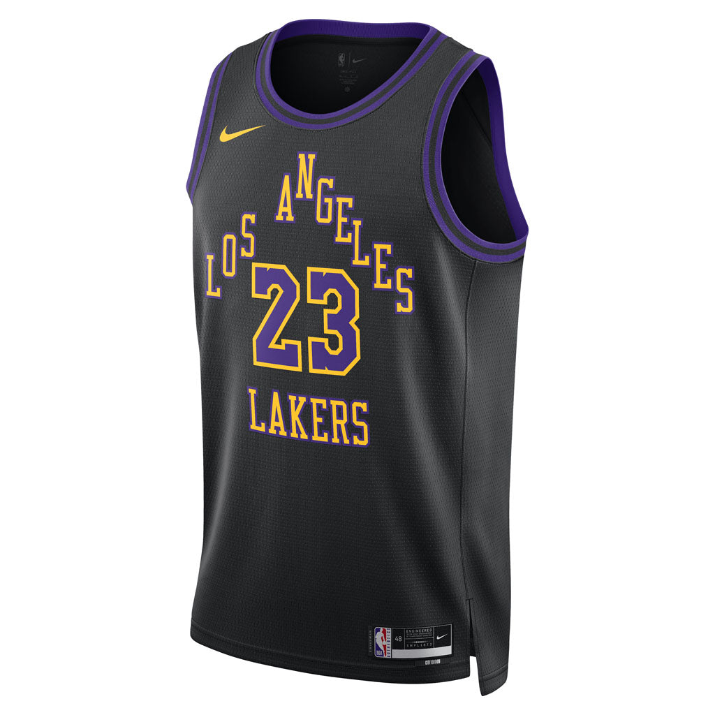 NBA Los Angeles Lakers LeBron James Nike 2025-26 City Edition Swingman Jersey - Black