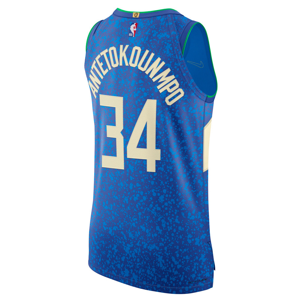 NBA Milwaukee Bucks Giannis Antetokounmpo Nike 2023/24 City Edition Authentic Jersey