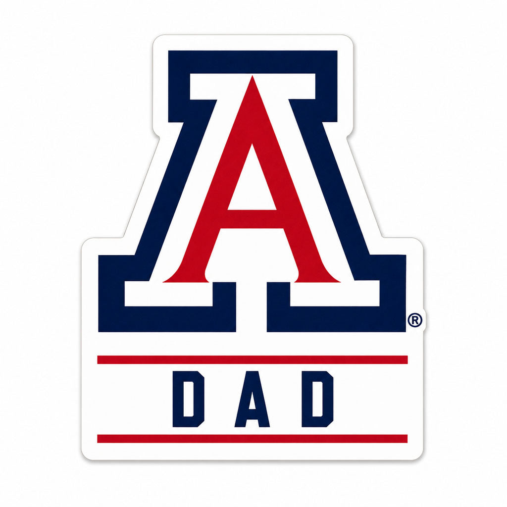 NCAA Arizona Wildcats Dad A Rugged Sticker