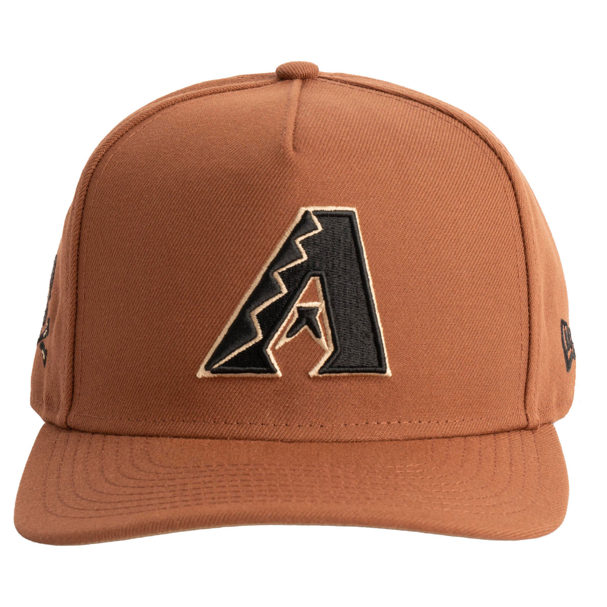 MLB Arizona Diamondbacks New Era Primary Jolly Roger 9FIFTY A-Frame Snapback Hat- Brown