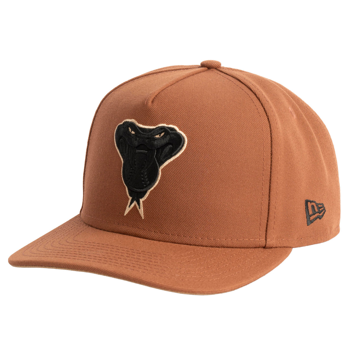 MLB Arizona Diamondbacks New Era Snake Jolly Roger 9FIFTY A-Frame Snapback Hat- Brown