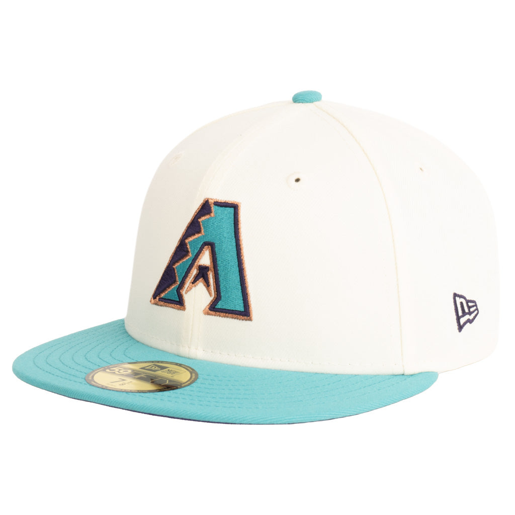 MLB Arizona Diamondbacks New Era Two-Tone Team Under Visor 59FIFTY Fitted Hat - Cream