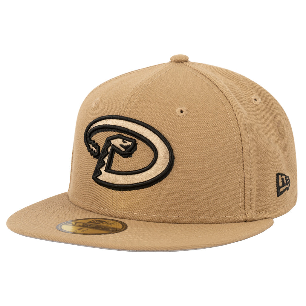 MLB Arizona Diamondbacks New Era Throwback Mocha 59FIFTY Fitted Hat - Khaki