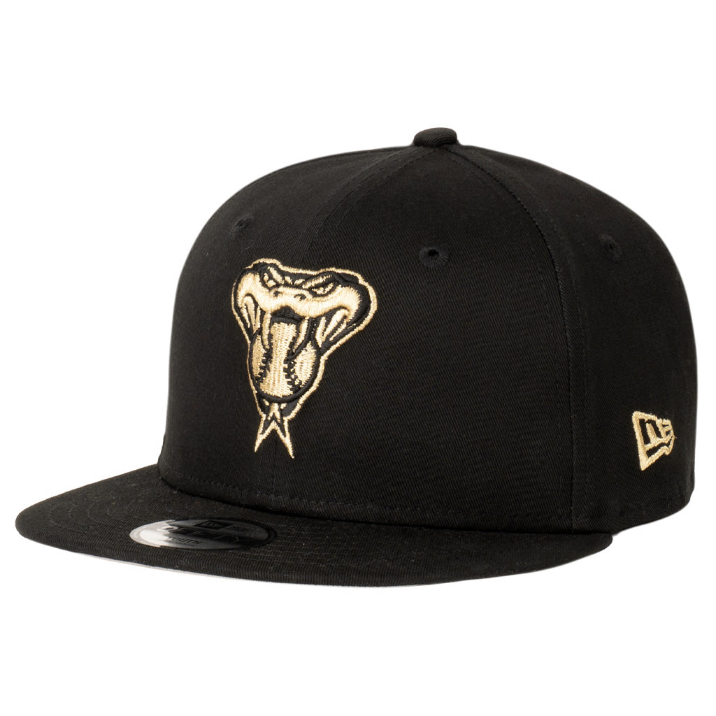 MLB Arizona Diamondbacks Youth New Era Snakehead Black & Gold 9FIFTY Snapback Hat - Black