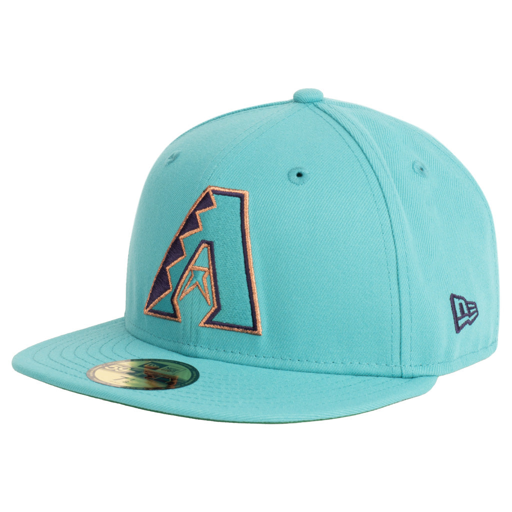 MLB Arizona Diamondbacks New Era Team Under Visor 59FIFTY Fitted Hat - Teal