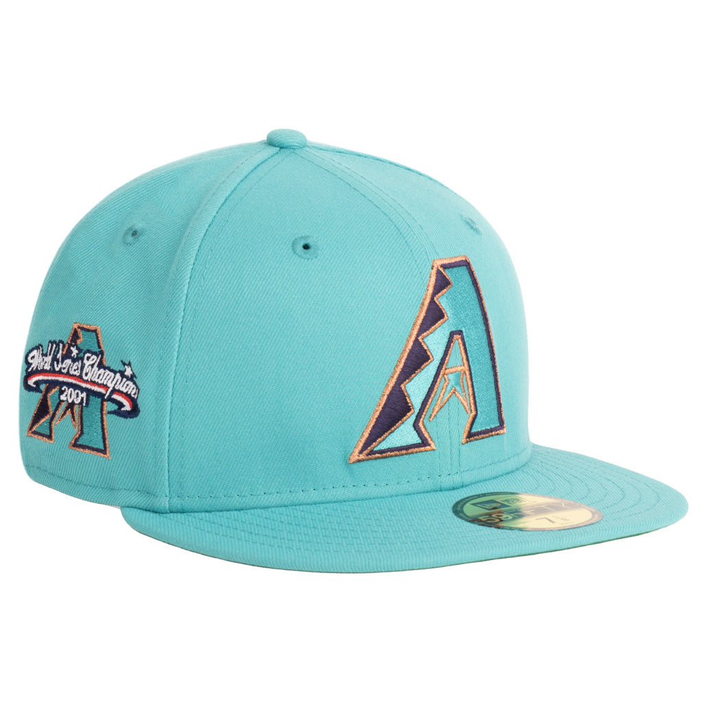 MLB Arizona Diamondbacks New Era Team Under Visor 59FIFTY Fitted Hat - Teal