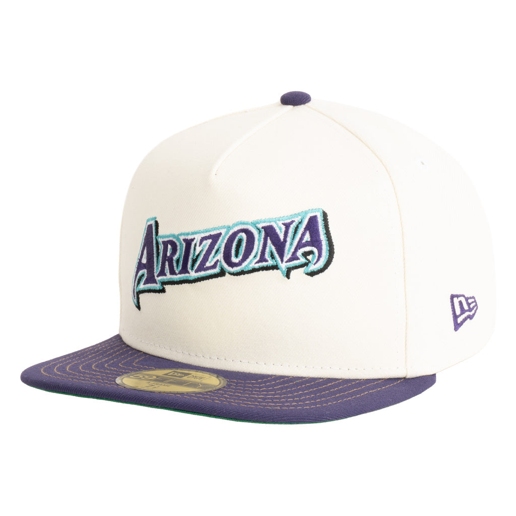 MLB Arizona Diamondbacks New Era Two-Tone OTC 59FIFTY A-Frame Fitted Hat - Cream