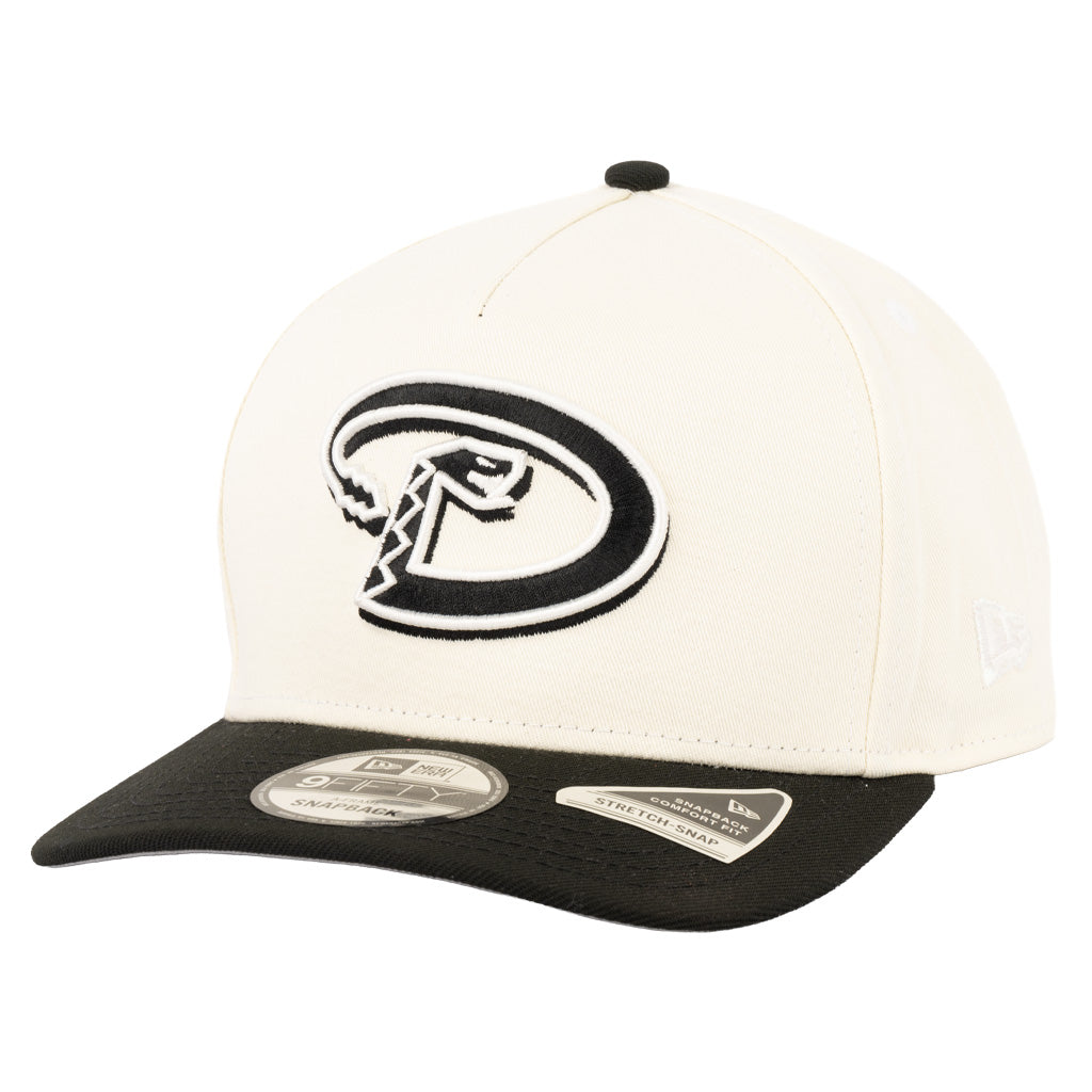 MLB Arizona Diamondbacks New Era Two-Tone Classified 9FIFTY A-Frame Snapback Hat - Cream