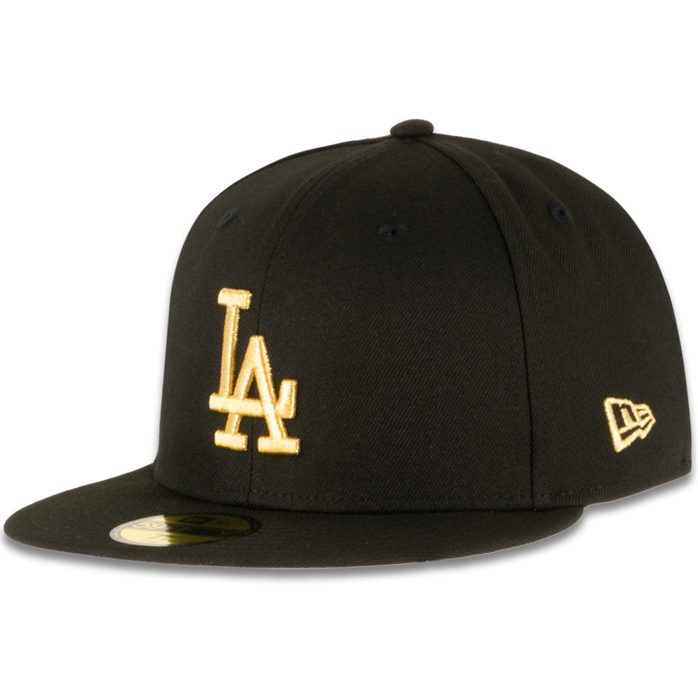 MLB Los Angeles Dodgers New Era Black &amp; Gold 59FIFTY Fitted
