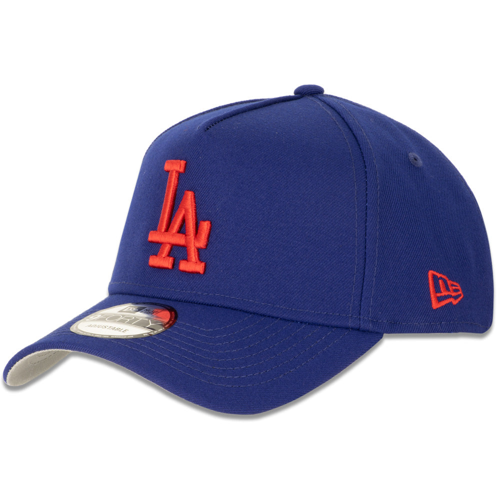 MLB Los Angeles Dodgers New Era Red Logo 9FORTY A-Frame Adjustable