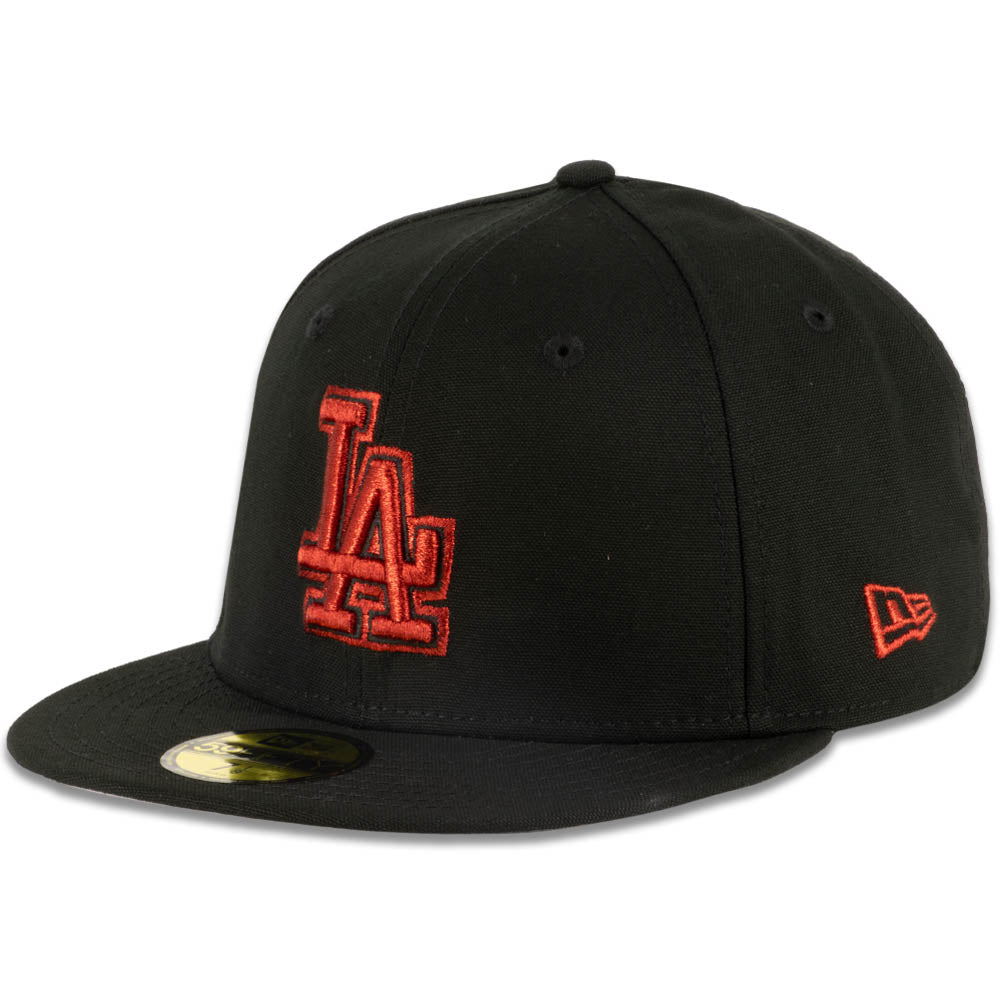 NFL Los Angeles Dodgers New Era Metallic Red Logo 59FIFTY Fitted