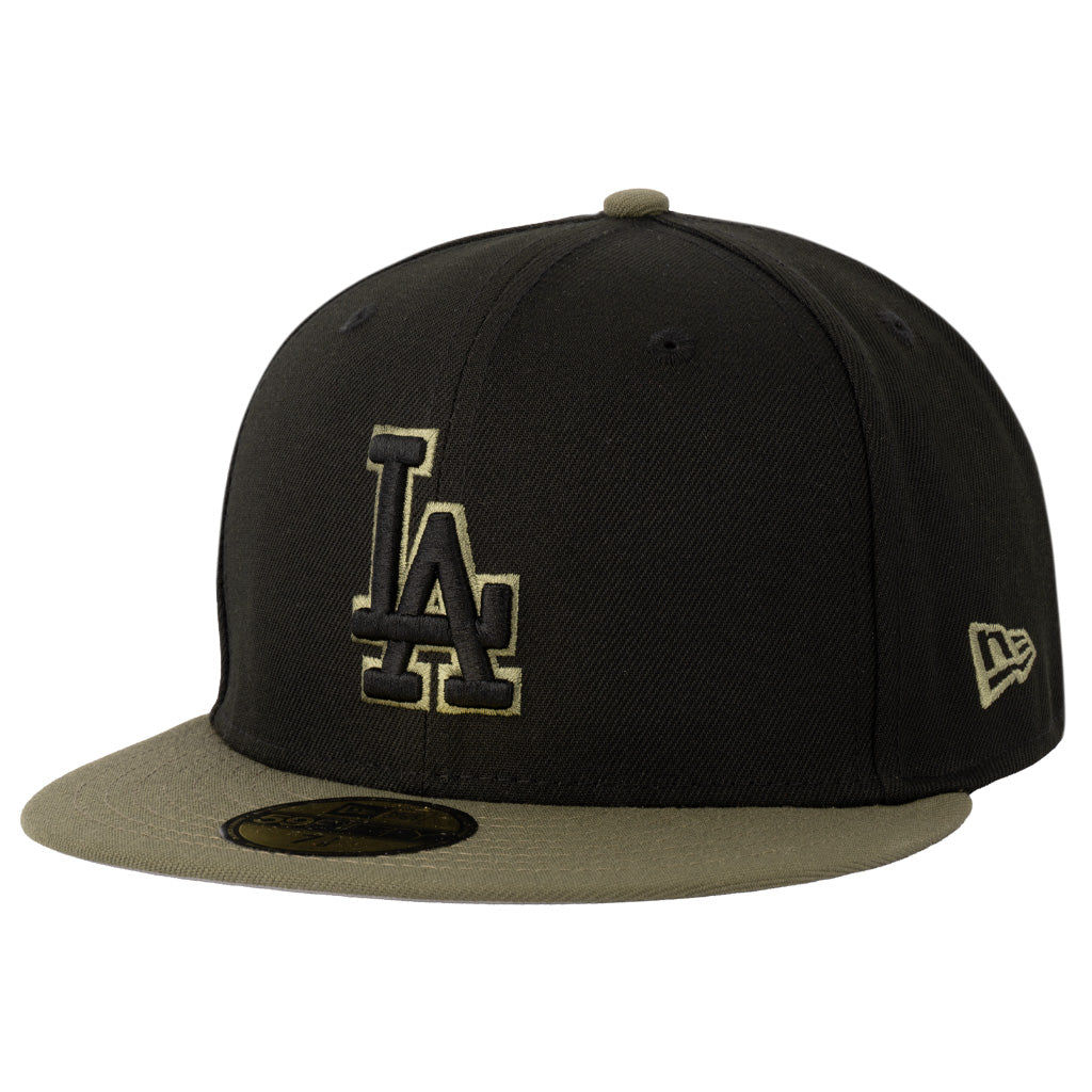 MLB Los Angeles Dodgers New Era Midnight Jungle 59FIFTY Fitted Hat - Black