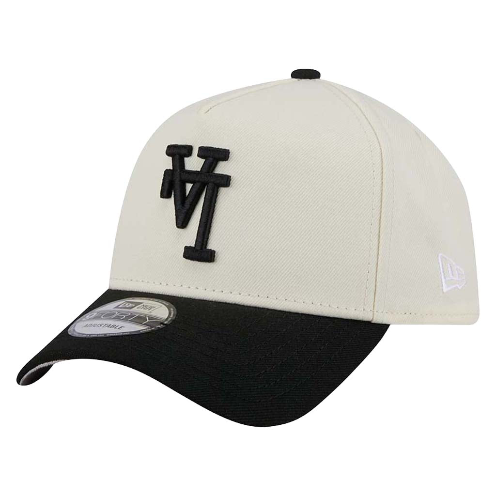 MLB Los Angeles Dodgers New Era Upside Down 9FORTY A-Frame Snapback Hat- Cream