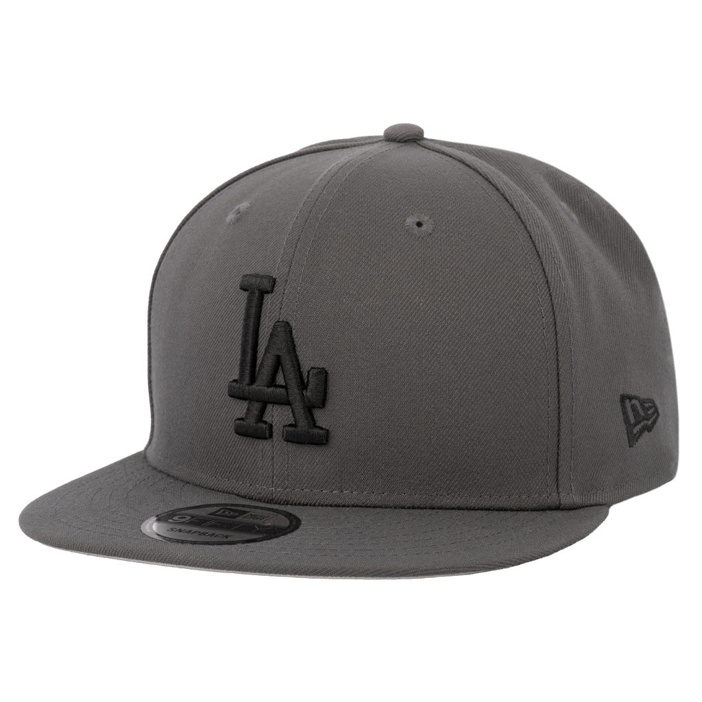 MLB Los Angeles Dodgers New Era Gray Prestige 9FIFTY Snapback Hat - Graphite