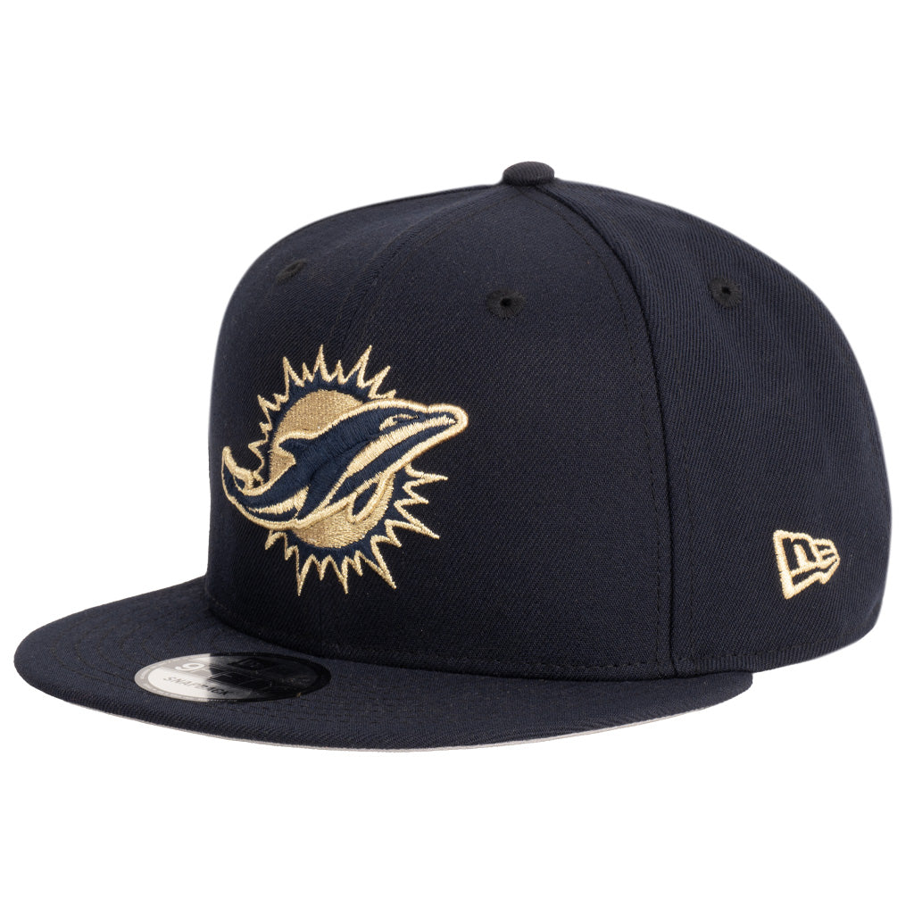 NFL Miami Dolphins New Era Royal Merchant 9FIFTY Snapback Hat - Navy
