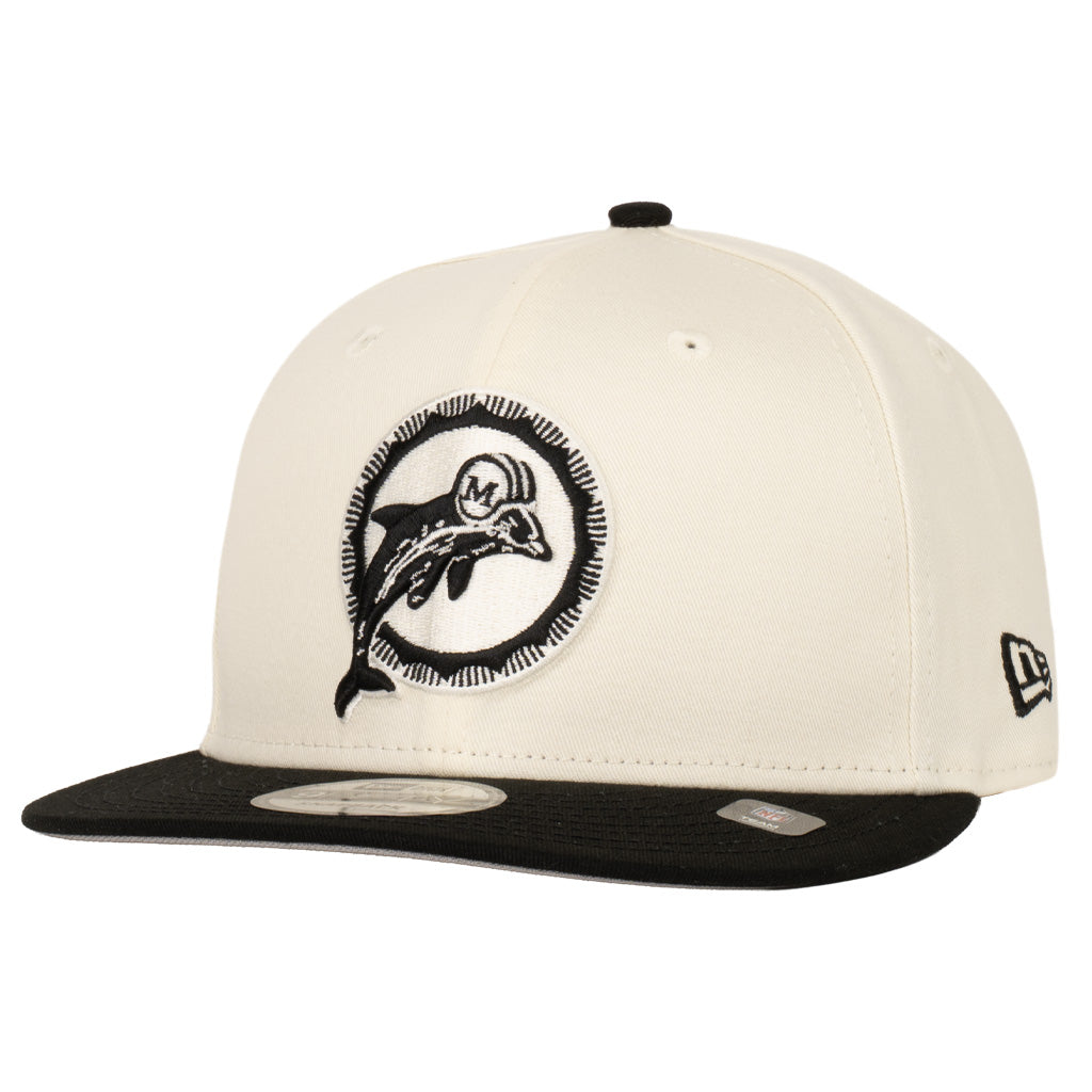 NFL Miami Dolphins New Era Classified Two-Tone 9FIFTY Snapback Hat- Cream