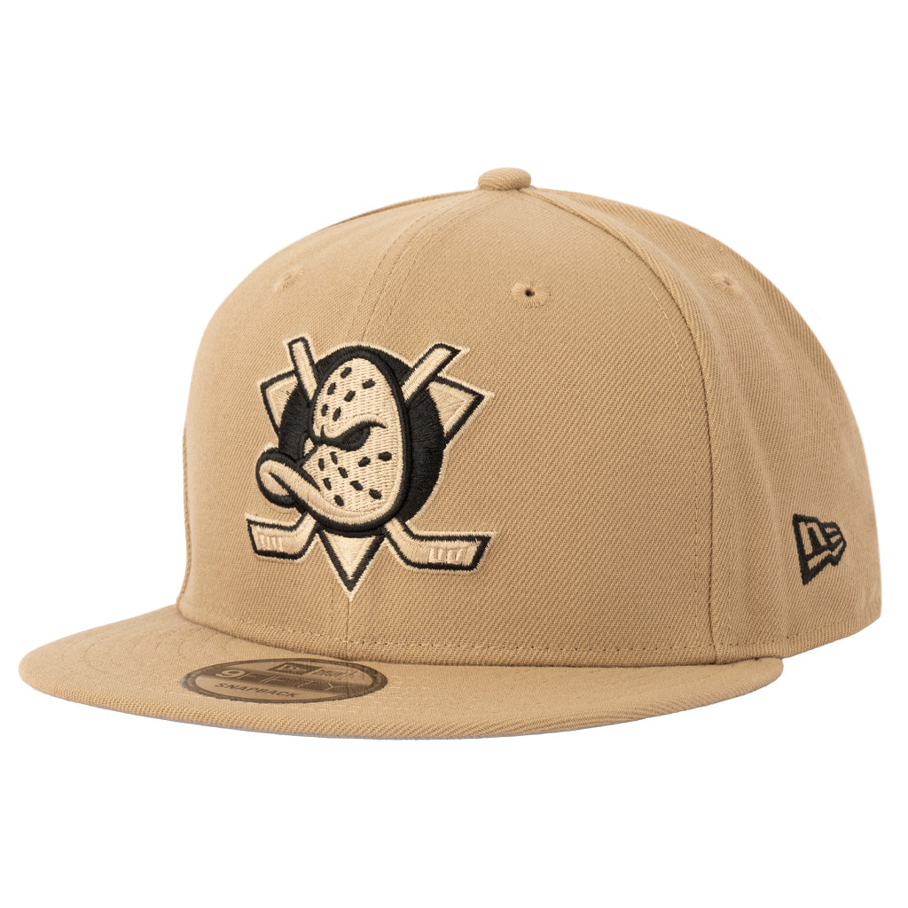 NHL Anaheim Ducks New Era Mocha 9FIFTY Snapback Hat - Khaki