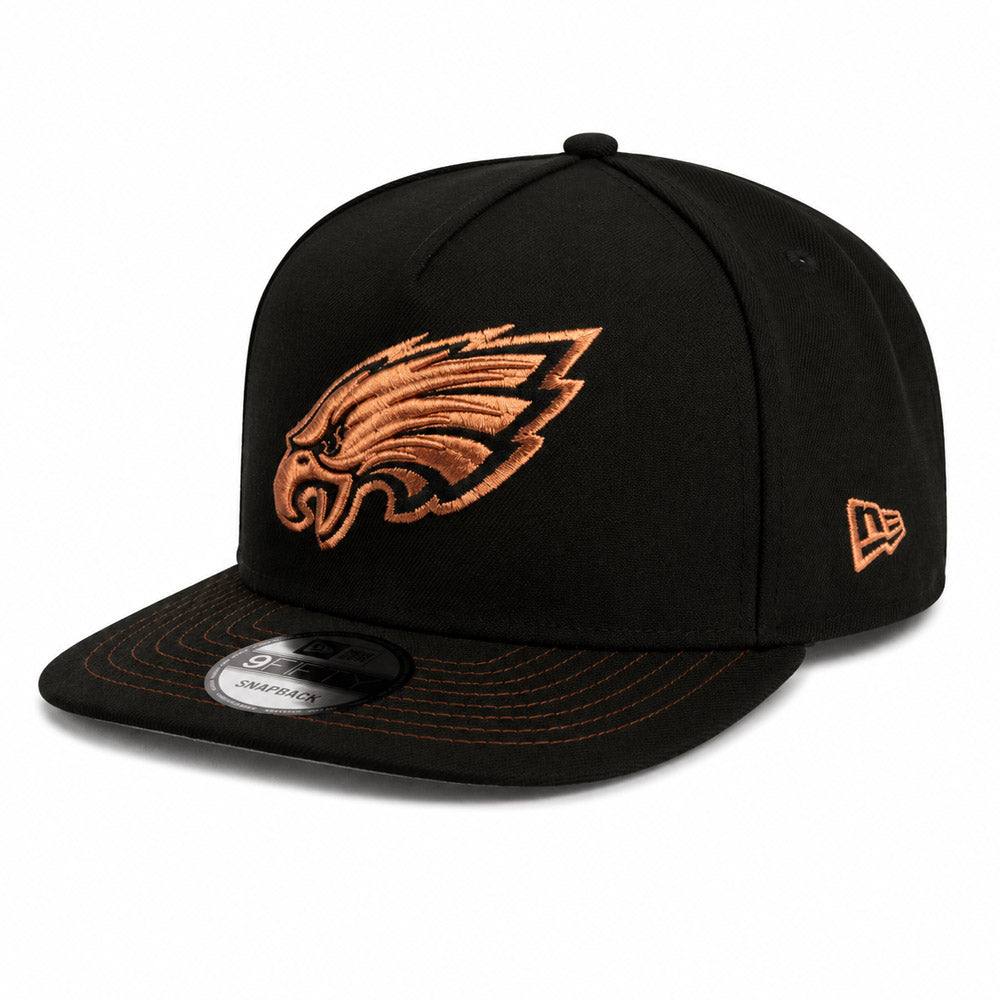 NFL Philadelphia Eagles New Era Copper Mine 9FIFTY A-Frame Snapback Hat - Black