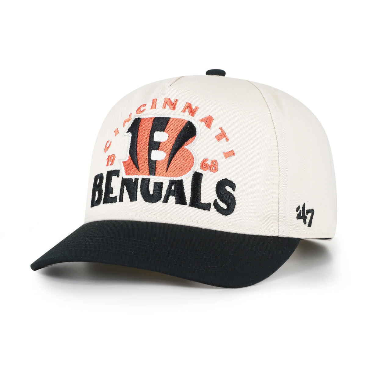 NFL Cincinnati Bengals '47 Arcitext Hitch Slouch Adjustable Hat- Cream
