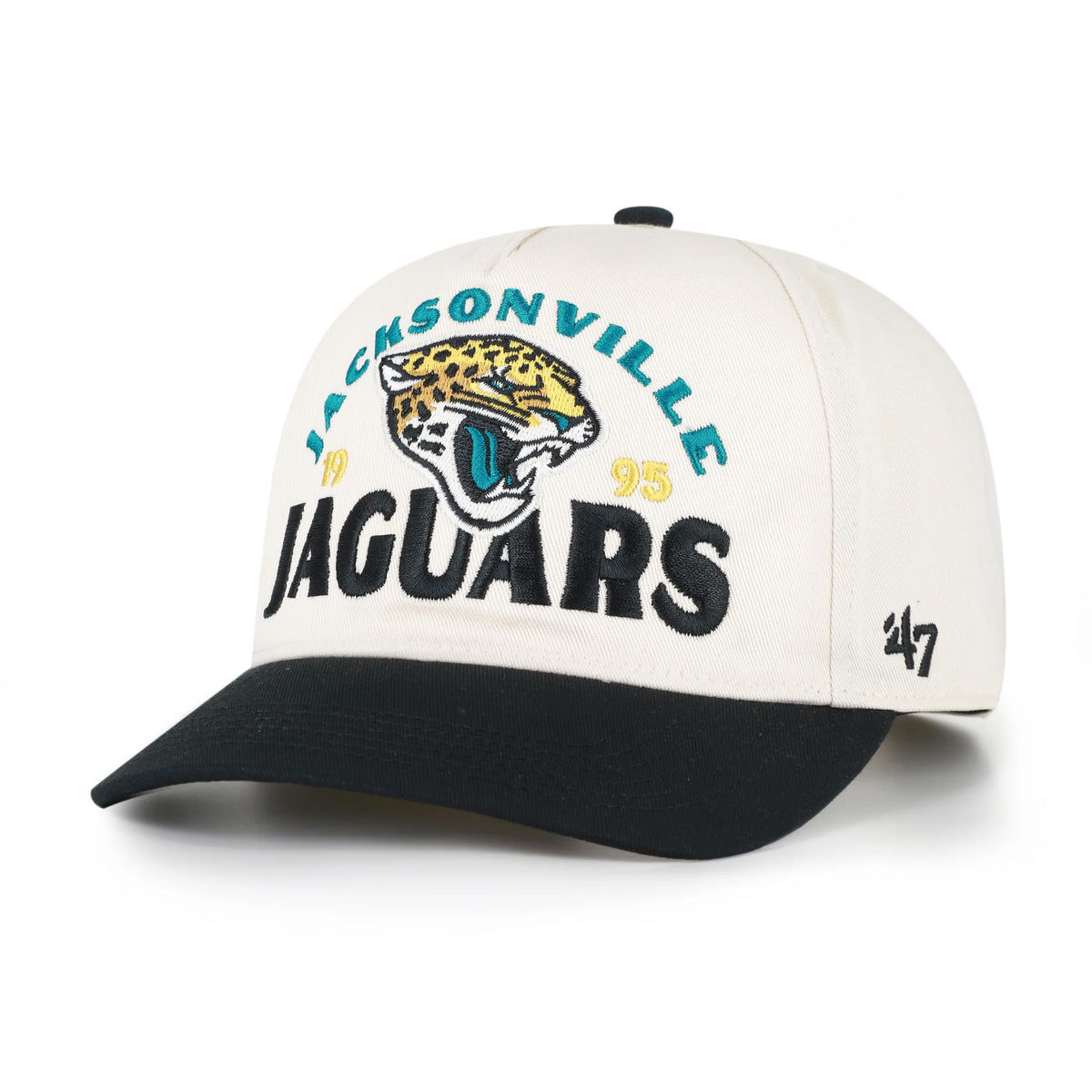 NFL Jacksonville Jaguars '47 Arcitext Hitch Slouch Adjustable Hat- Cream
