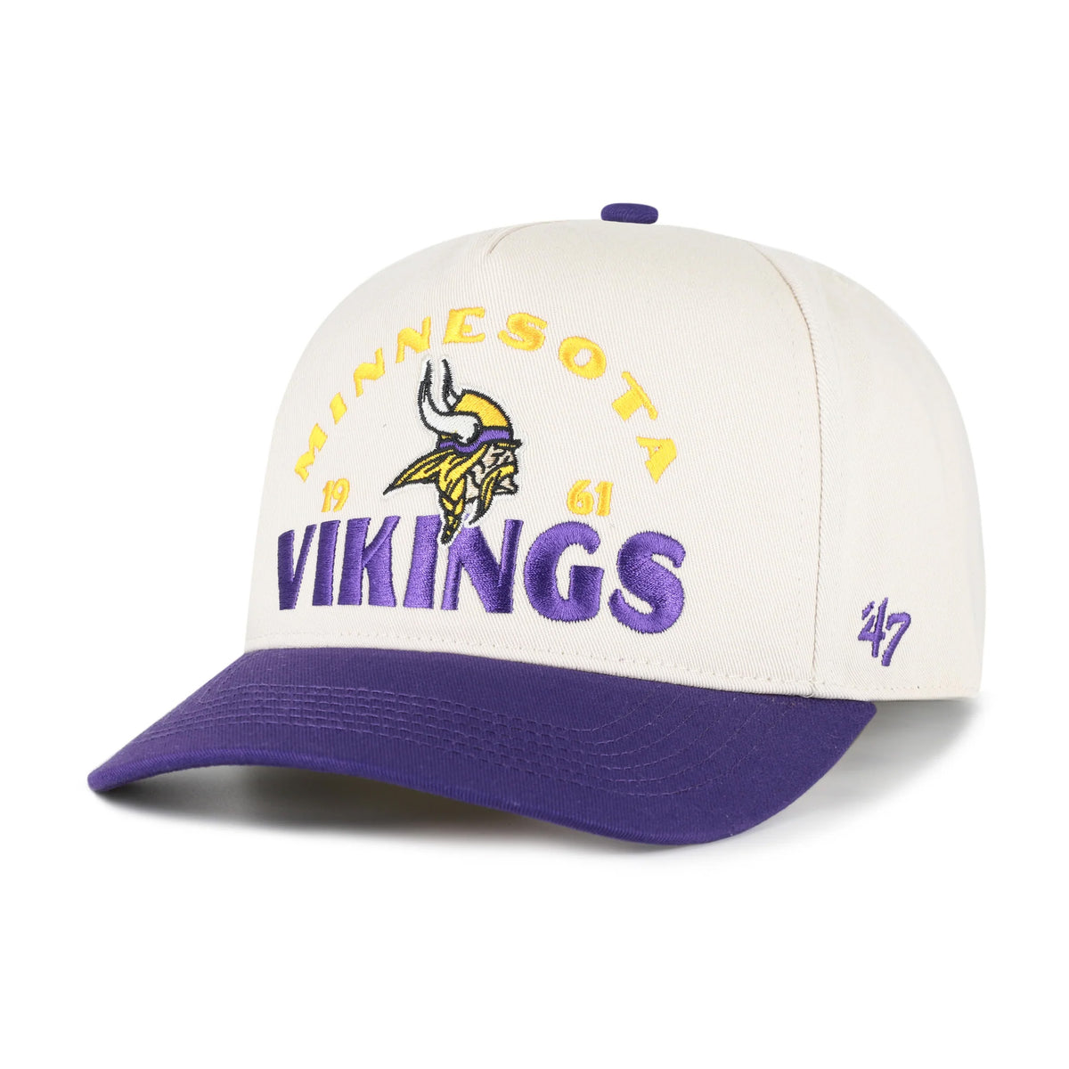 NFL Minnesota Vikings '47 Arcitext Hitch Slouch Adjustable Hat- Cream
