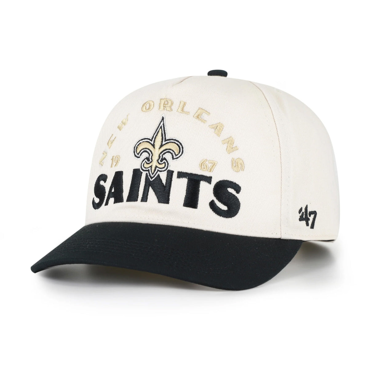 NFL New Orleans Saints '47 Arcitext Hitch Slouch Adjustable Hat- Cream