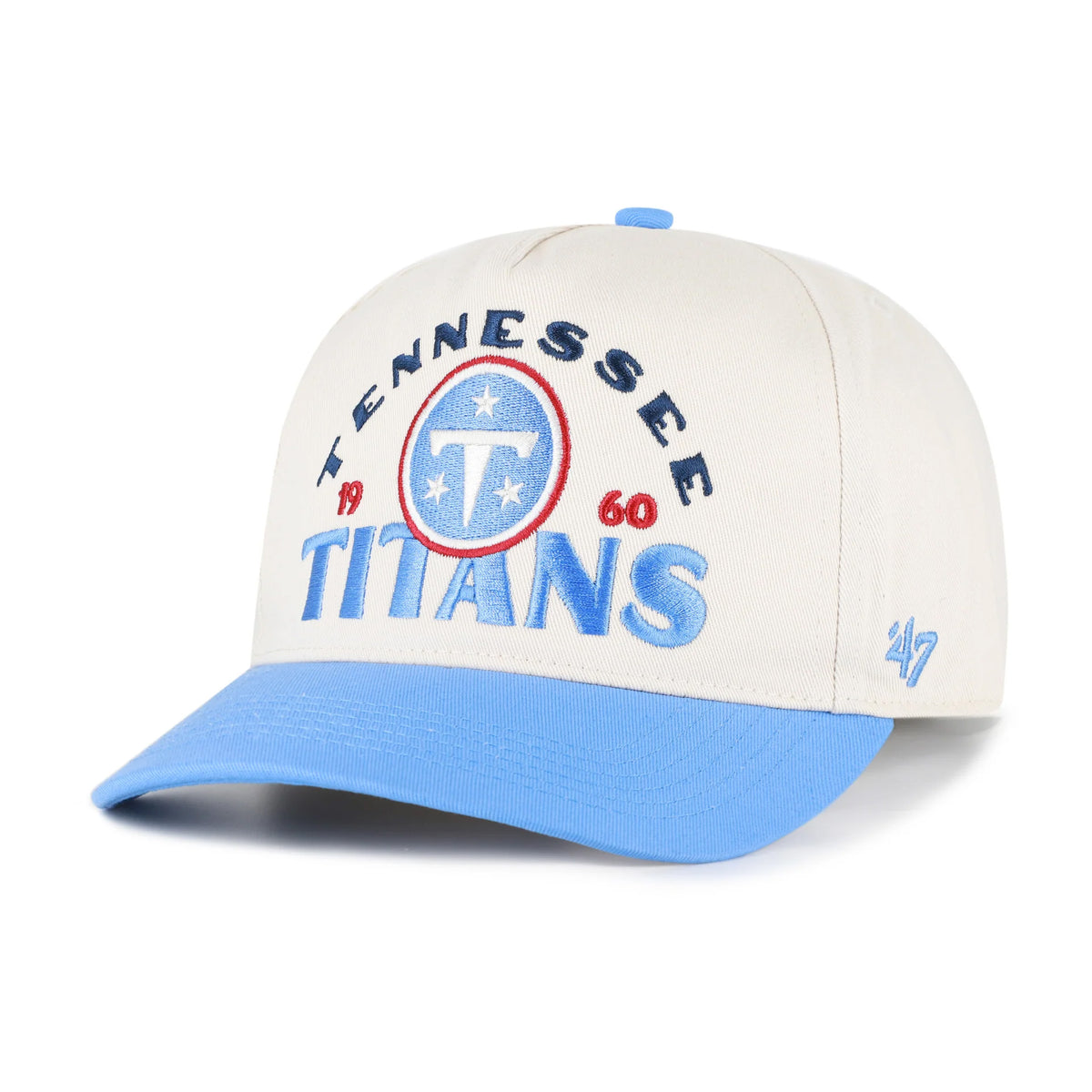 NFL Tennessee Titans '47 Arcitext Hitch Slouch Adjustable Hat- Cream
