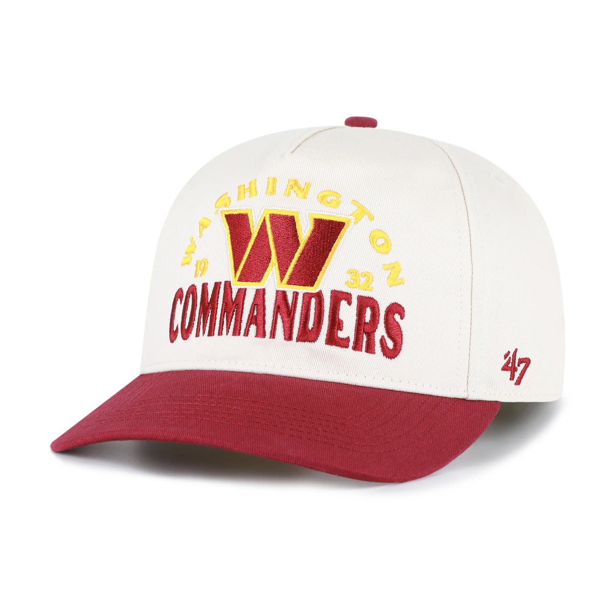 NFL Washington Commanders '47 Arcitext Hitch Slouch Adjustable Hat- Cream