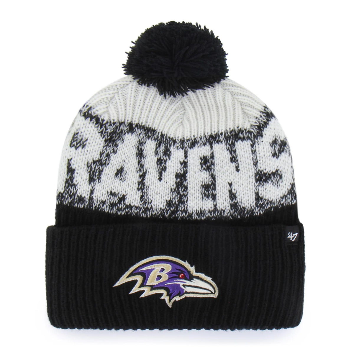 NFL Baltimore Ravens '47 Bone Chill Knit- Black