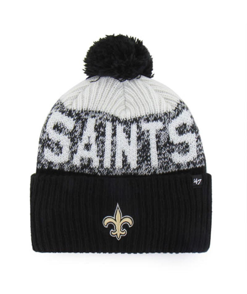 NFL New Orleans Saints '47 Bone Chill Knit- Black