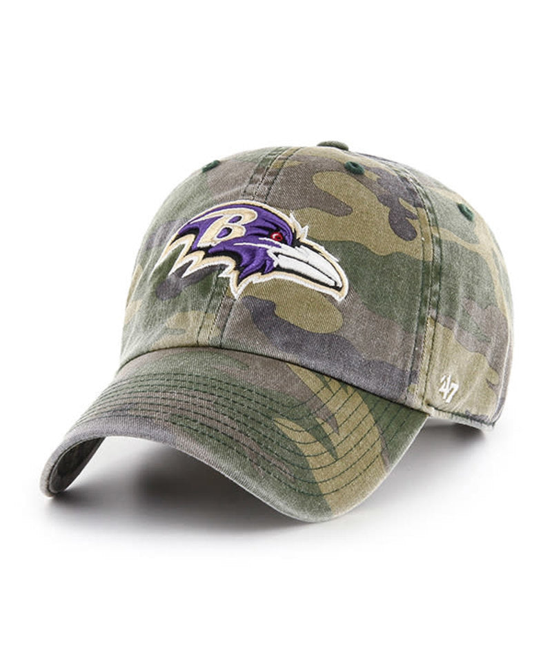 NFL Baltimore Ravens '47 Camo Clean Up Adjustable Hat- Camo
