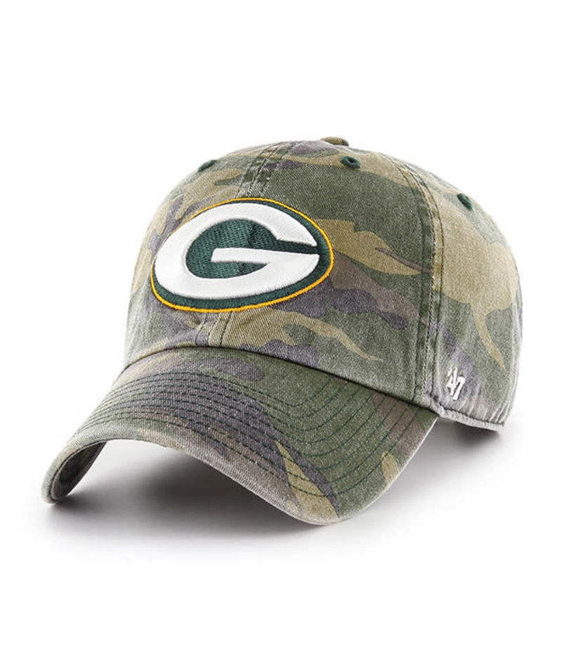 NFL Green Bay Packers '47 Camo Clean Up Adjustable Hat- Camo